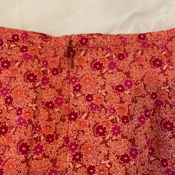 Cherokee Spring Collection Vintage Cotton Floral Pencil Skirt Size 12 - Picture 5 of 11